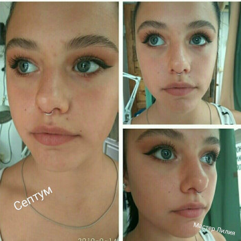 Тату  #септум #пирсингсептумапоселоккотовского #пробитьсептумпоскот # #пирсинггубы # #пирсинг #пирсингпоселоккото, фото - Майстер з пірсингу Лілія Лі