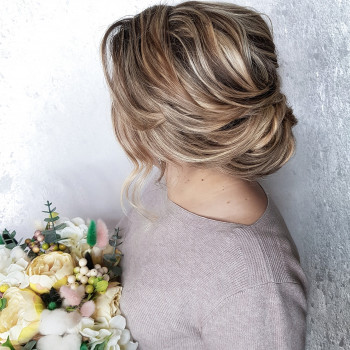 Пучок, фото - Парикмахер-стилист Ольга Лазарчук