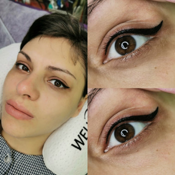 Перманентный макияж век 800 грн