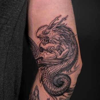 Тату дракон, фото - Тату салон Vean Tattoo