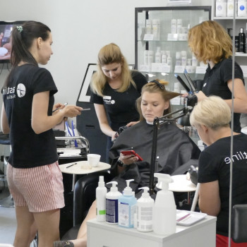 Мужская стрижка женская укладка волос, фото - Салон красоты Fast Line Studio