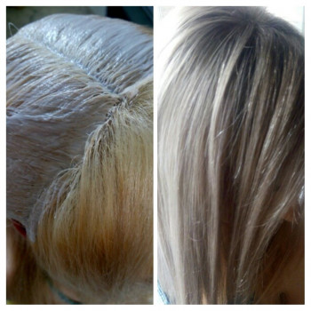 Обесценение волос 
Blond Studio
Разтяжка цвета тонирование D