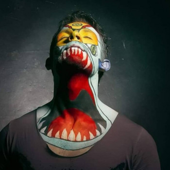 Макияж на Хэллоуин страшный фантазийный, фото - Визажист Надя Дриф