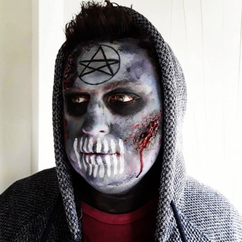 Макияж на Хэллоуин страшный фантазийный, фото - Визажист Надя Дриф