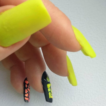 наращивание гелевых ноготков. форма квадрат