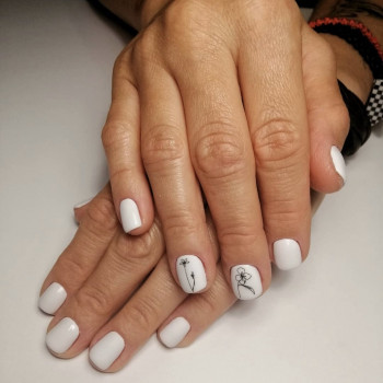 Маникюр+ гель лак+ дизайн