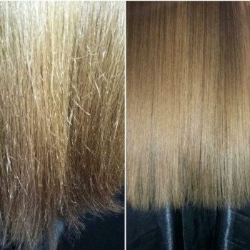 Полировка волос до и после ❤️