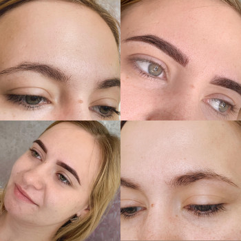 Коррекция и окрашивание бровей