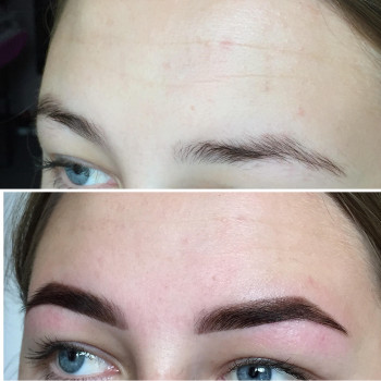 Коррекция и окрашивание бровей