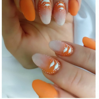 коррекция гелевых ноготков, такой дизайн можно сделать в раз