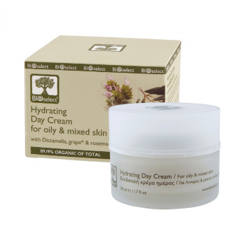 Денний зволожувальний крем для обличчя BIOselect Hydrating Day Cream для жирної та комбінованої шкіри, 50 мл