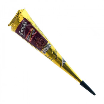 Хна індійська для розпису тіла Golecha в конусі, коричнева, 25 г