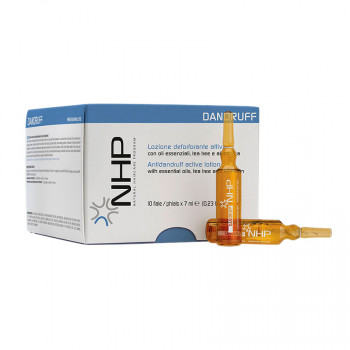 Активний лосьйон NHP Anti-Dandruff проти лупи з ефірними оліями, чайним деревом і алантоїном, 10*7 мл