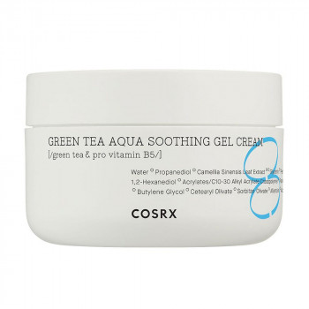 Заспокійливий гель-крем для обличчя COSRX Hydrium Green Tea Aqua Soothing Gel Cream з екстрактом зеленого чаю, 50 мл