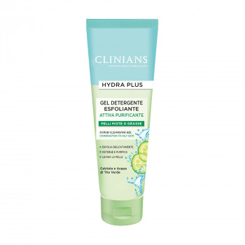 Гель-скраб для обличчя Clinians Hydra Plus Attiva Purificante, 150 мл