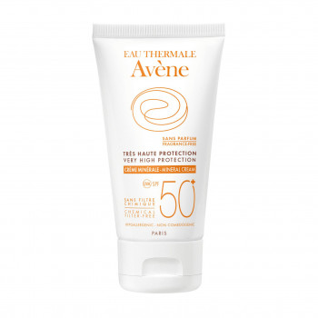 Сонцезахисний мінеральний крем для обличчя Avene Solaires Mineral Cream SPF 50+, 50 мл