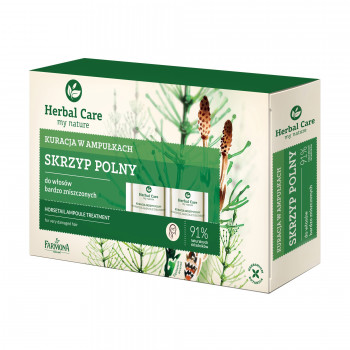 Живильний засіб проти випадіння та для стимуляції росту волосся Farmona Herbal Care Horsetail Ampoule Treatment, 5*5 мл