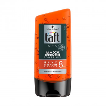 Гель для укладання волосся Taft Men Maxx Power фіксація 8, 150 мл