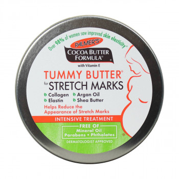 Тверде масло для догляду за животом в період вагітності Palmer's Cocoa Butter Formula Tummy Butter For Stretch Marks масло какао, 125 г