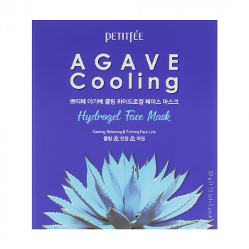 Гідрогелева охолоджувальна маска для обличчя Petitfee & Koelf Agave Cooling Hydrogel Face Mask, 5 шт
