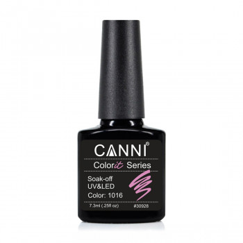 Гель-лак для нігтів Canni Gel Color System Soak-off UV&LED Gel Polish 1016 Ліловий, 7.3 мл