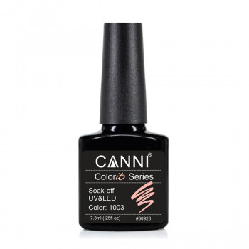 Гель-лак для нігтів Canni Gel Color System Soak-off UV&LED Gel Polish 1003 Рожевий персик, 7.3 мл
