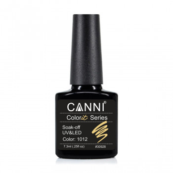 Гель-лак для нігтів Canni Gel Color System Soak-off UV&LED Gel Polish 1012 Банановий, 7.3 мл