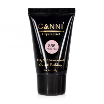 Конструювальний гель для нігтів Canni Crystal Gel 856 Pearl Pink, 45 г
