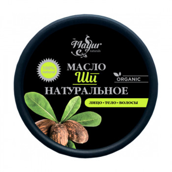 Натуральне масло ши для обличчя, волосся і тіла Mayur, 50 г
