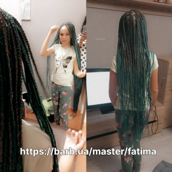Классические афрокосички в 4 руки
                    Парикмахер Фатима Киев
