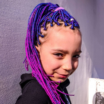 Афроклассика с полным перекрытием своих волос. Ручная смешка