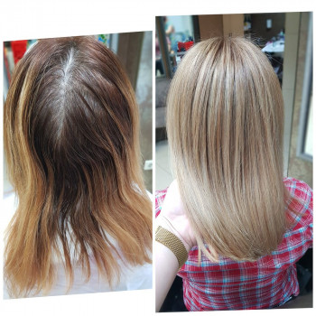 Микромелирование и тонирование волос