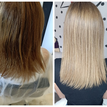 Разница в 1.5 месяца!
Лечение волос!