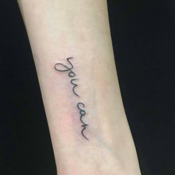 Тату напис маленькі тату, фото - Тату майстер Дмитрий Фоменко