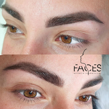 Перманент бровей ,
