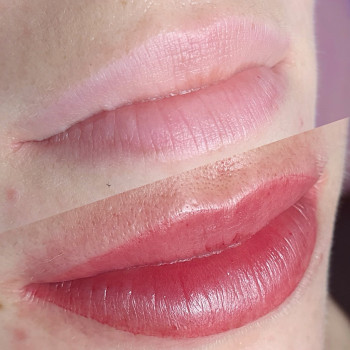 Акварельні губи, перманентний макіяж губ
                    Мастер перманентного макияжа Наталия Ивановна Киев