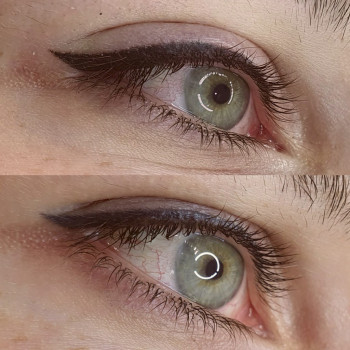 Перманентний макіяж стрілок, стрілка з розтушовкою
                    Майстер перманентного макіяжу Наталия Ивановна Київ