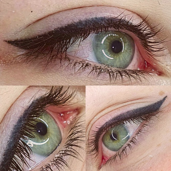 Перманентний макіяж стрілок, стрілка з розтушовкою
                    Майстер перманентного макіяжу Наталия Ивановна Київ