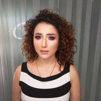 вечерний цветной макияж