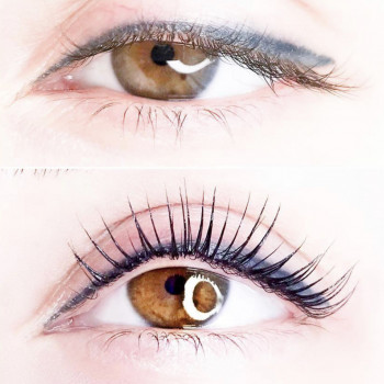 Ламинирование ресниц Эффект классического наращивания