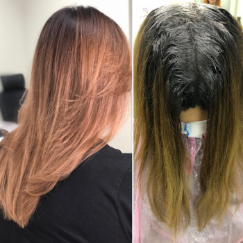 Окрашивание в технике растяжка
                    Перукар Римма Харків