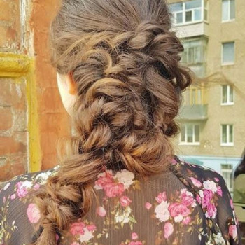 плетение волос, косички