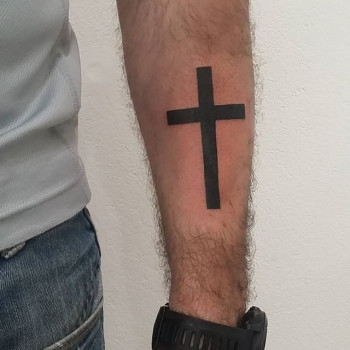 Тату на руці хрест тату, фото - Тату майстер Инна Афанас'єва