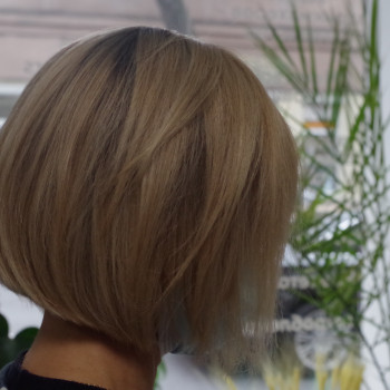 мелирование + стрижка