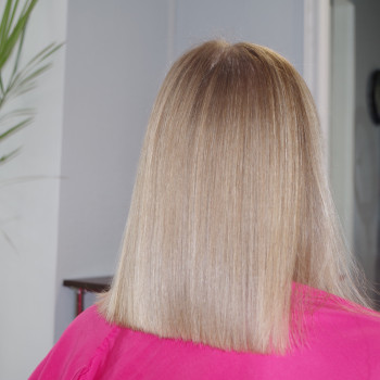 Airtouch + стрижка ровный срез