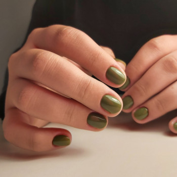 комби маникюр + гель лак