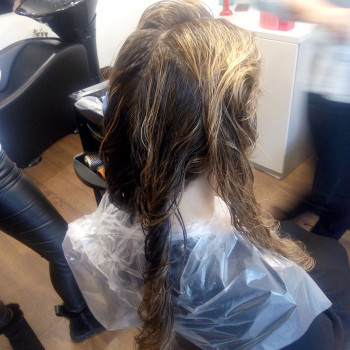 Волосы во время процедуры