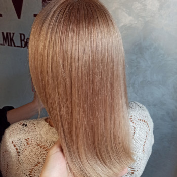 карамельный цвет волос, карамельный блонд