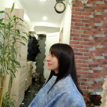 Стрижка на середнє волосся з чолкою, фото - Перукар Катерина Руденко