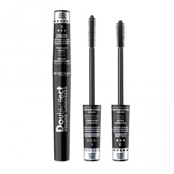 Туш-трансформер для вій Deborah Double Effect Volume & Lunghezza Black, 8 мл